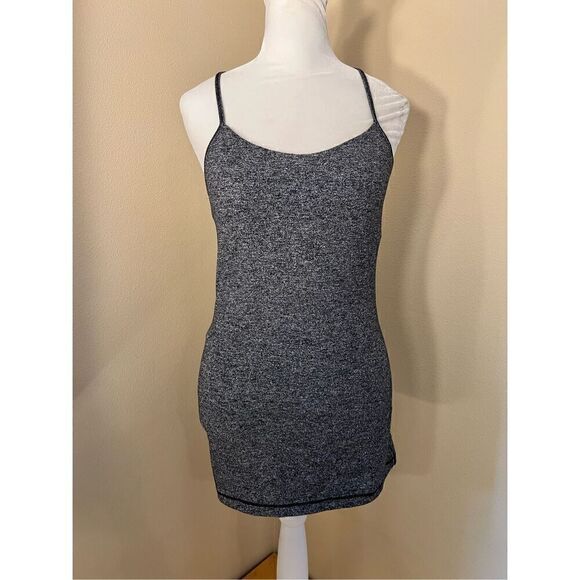 Lululemon Heathered Black Power Pose Athletic Tank Top Size 6 - Picture 1 of 7